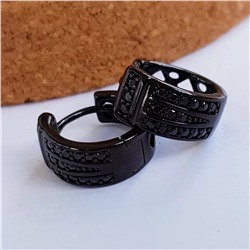 Серьги коллекция Xuping Black покрытие позолота