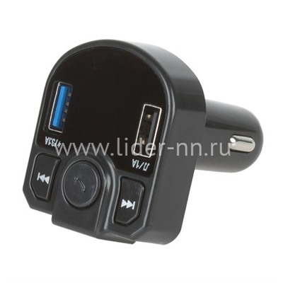 MP3 FM Modulator X23 (Bluetooth/2USB/Micro SD/дисплей) черный