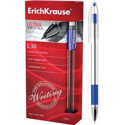Ручка шариковая 0,7 мм, синяя "ULTRA L-30" (ErichKrause)