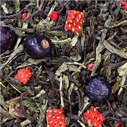 Загадка Клеопатры  Смесь отборных индийского черного  и китайского зеленого чая Сен-ча , ягод малины, клубники, смородины с замечательным ароматом клубники.
