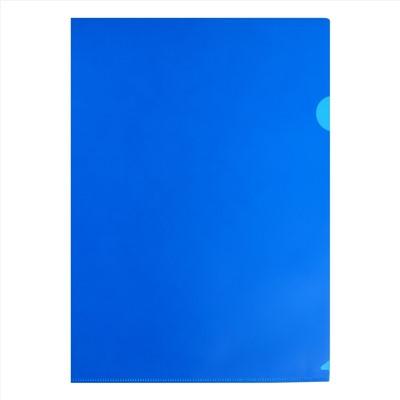 Папка-уголок А4 Lamark LF051-CM синий прозр.тонк.пластик