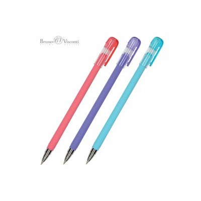 Ручка шариковая 0.5 мм, синяя "ЕasyWrite. Joy", 3 цв. корпуса (Bruno Visconti)