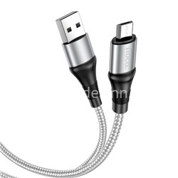 USB кабель micro USB 1.0м HOCO X50 (серый) 2.4A