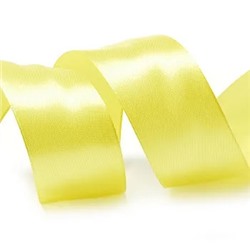 Лента атласная «Нежный.Желтый» размер 1 ленты: 20 мм × 23 ± 1 м