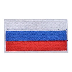 NS068 Нашивка Российский флаг, 8,5х4,5см