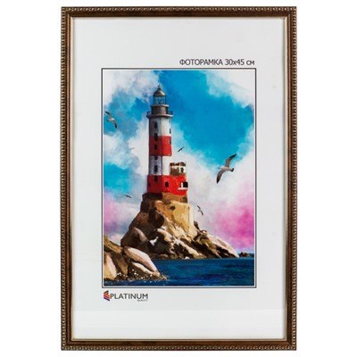 Рамка пластик 21x30 Камея 980 Бронза стекло (26)