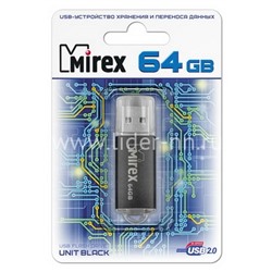 USB Flash 64GB Mirex UNIT BLACK