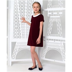 Бордовое школьное платье для девочки 83554-ДШ19