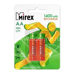 Аккумулятор Mirex LR6/2B 1400mAh (AA)