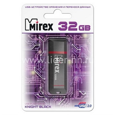 USB Flash 32GB Mirex KNIGHT BLACK