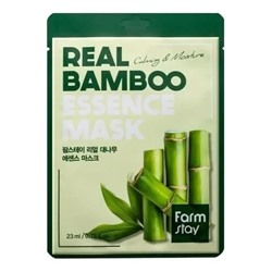 Тканевая маска для лица с экстрактом бамбука Farm Stay Real Bamboo