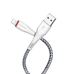 USB кабель Lightning 1.0м BOROFONE BX25 (белый) 2.4A