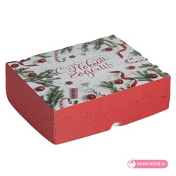 Коробка для сладкого новогодняя №3 / 20х17х6 см