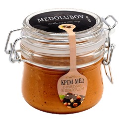 Мёд-суфле Медолюбов шоколад с фундуком (бугель) 250мл
