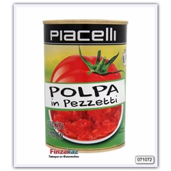 Помидоры нарезанные pezzettoni Piacelli, 400 гр