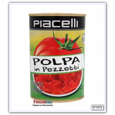 Помидоры нарезанные pezzettoni Piacelli, 400 гр