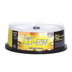 Диск Smart Track CD-RW 80 min 4-12x CB-25/250/25шт.