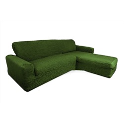 Чехол на диван с выступом правый угол "Зеленый"