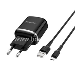 СЗУ Micro USB 1 USB выход 18W Quick Charge 3.0 (6V-3.0A/9V-2.0A/12V-1.5A) BOROFONE BA36A (черный)