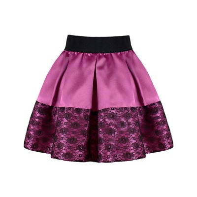 Пурпурная нарядная юбка для девочки 83133-ДН19