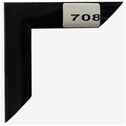 Рамка пластик 21x30 Зебра 2,2мм 708 черный (25)