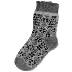 Мужские шерстяные носки с орнаментом - 504.9