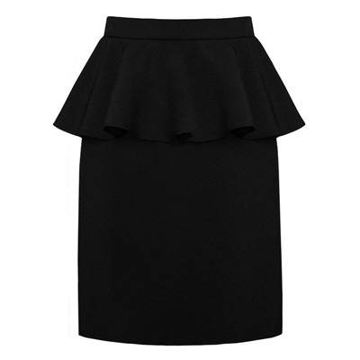 Школьная черная юбка для девочки 78991-ДШ17