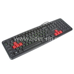 Клавиатура NAKATOMI Navigator проводная KN-02U USB (черный/красный)