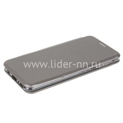 Чехол-книжка для Samsung Galaxy A31 Brauffen (горизонтальный флип) серебро (пакет)