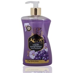 "ACTIVE" Жидкое мыло с соевым белком,вит.E (доз-450мл) "Цветочный соблазн",Purple.12