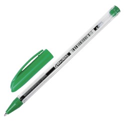 Ручка шарик.масляная Brauberg "Rite-Oil" 0,7 мм корпус прозрачный зеленый стержень (12)