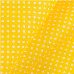 Ткань бязь 150 см ЛЮКС Горошек (желтый)