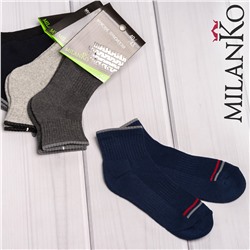 Мужские хлопковые носки с махровым следом (узор 2) MilanKo N-422 (2)