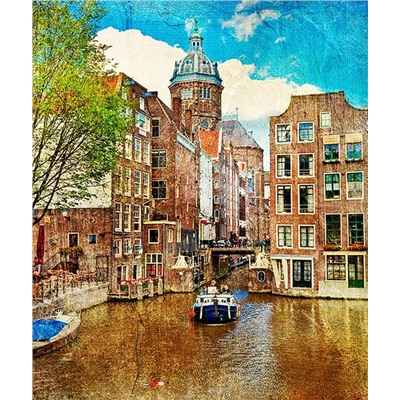 Фотопанно холст "Амстердам" 
                            (d-200401-gr)