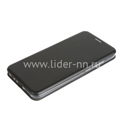 Чехол-книжка для Xiaomi Redmi Note 8T Brauffen (горизонтальный флип) черная (пакет)