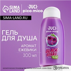 Гель для душа, 300 мл, аромат ежевики, PICO MICO