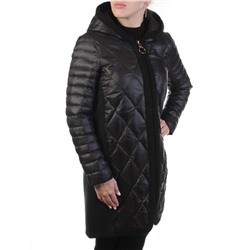 571 BLACK Пальто женское демисезонное (100 гр. синтепон)