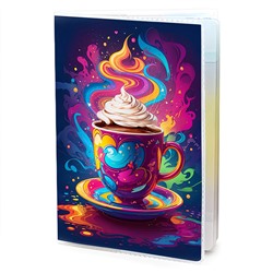 MOB853 Обложка для паспорта Чашка кофе