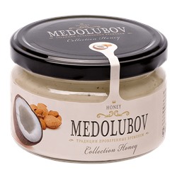 Мёд-суфле Медолюбов кокос с миндалем 250мл