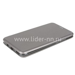 Чехол-книжка для Huawei Honor 20S/P30 Lite Brauffen (горизонтальный флип) серебро (пакет)