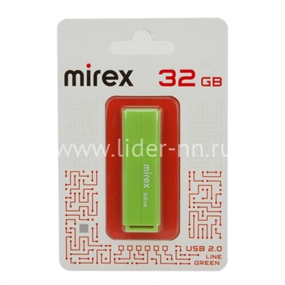 USB Flash 32GB Mirex LINE GREEN