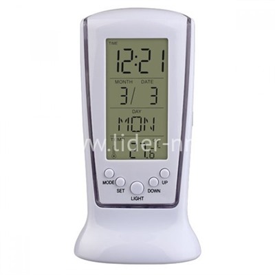 Часы-будильник Perfeo Pillar PF-A4859 время, температура, дата (белые)