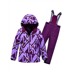 Горнолыжный костюм Valianly подростковый для девочки фиолетового цвета 9224F