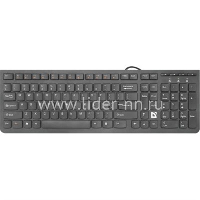 Клавиатура DEFENDER проводная UltraMate SM-530 (черная)