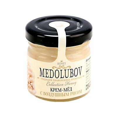 Мёд-суфле Медолюбов с воздушным рисом 40мл