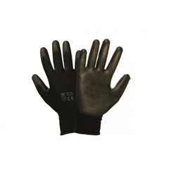 Перчатки полиэстер облив полиуретан р.9 черный д/точных работ Libry (12/240)