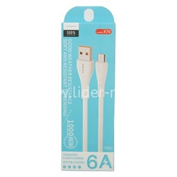 USB кабель micro USB 1.0м MAIMI X70 (белый) 6A