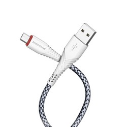 USB кабель micro USB 1.0м BOROFONE BX25 (белый) 2.4A