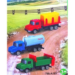 Игровой набор грузовиков с прицепами Truck World, 3 шт