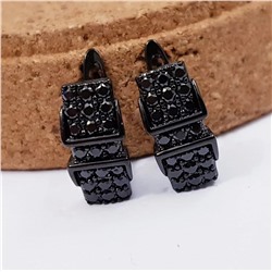 Серьги коллекция Xuping   Black покрытие позолота